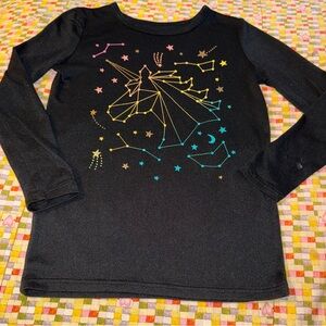 Arizona Jean Company Girls Size 6 Shirt Pajama Top Unicorn Constellation